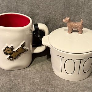 Rae Dunn Wizard of Oz Toto mug & Toto baking dish